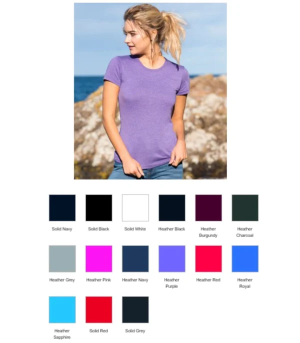 JT001F AWD Girlie Tri Blend T-Shirt